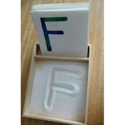 Sand Tracing Tray with capital &small Alphabet cards MK041